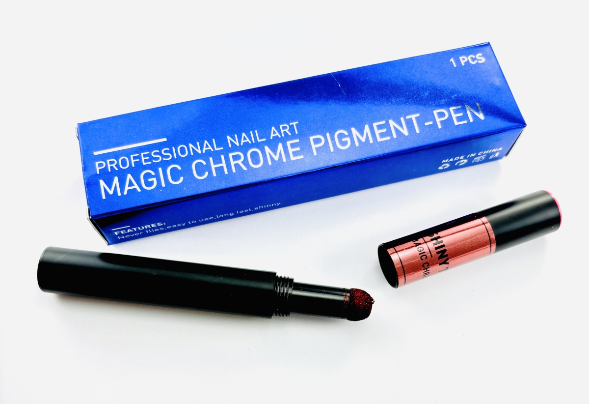 Chrom Nailartpens Mirror-Look rot